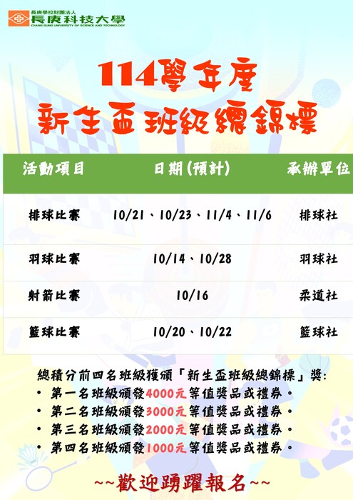 114新生盃總錦標海報圖片